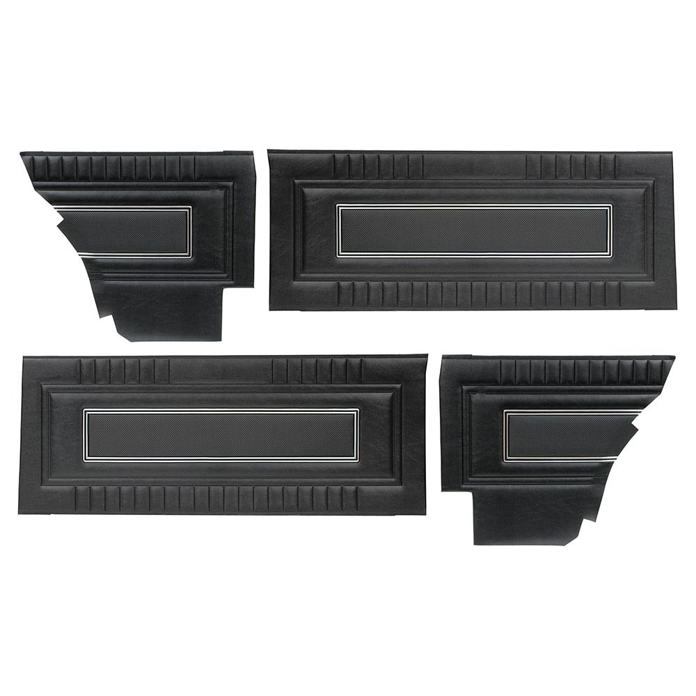 DOOR PANELS 1966-67 FORD FAIRLANE HARDTOP BLACK FRONT-REAR 500XL