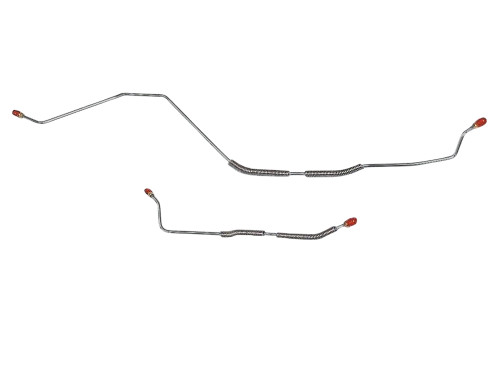 AXLE BRAKE LINES - 9-INCH 31-SPLINE REAR END - 1967 FORD FAIRLANE STAINLESS STEEL (DRA6703SS)