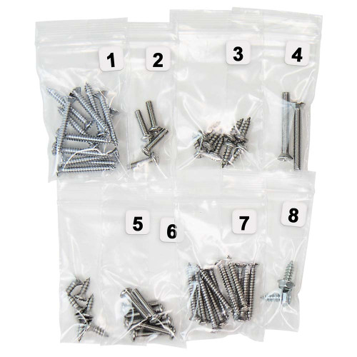 EXTERIOR SCREW KIT 1963-64 FORD GALAXIE - 53 PIECES (FO1150)