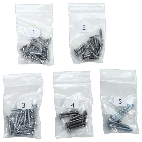INTERIOR SCREW KIT 1963 FORD FAIRLANE 2DR H/T 500 SPORTS COUPE MOULDING PANELS MIRROR & MORE HARDWARE 55-PC SET (FO1385)