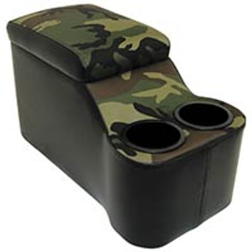 JUMBO HUMPHUGGER 1966-77 FORD BRONCO ROADSTER WAGON SPORT UTILITY LARGE DUAL DRINK HOLDERS BLACK CAMO (HHBR6677-01CAMO)