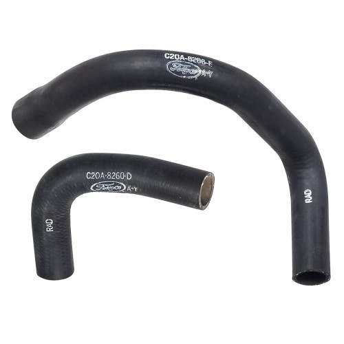 RADIATOR HOSES 1962-63 FORD FAIRLANE 170 200 6-CYLINDER UPPER AND LOWER FOMOCO SCRIPT  (HP-31)