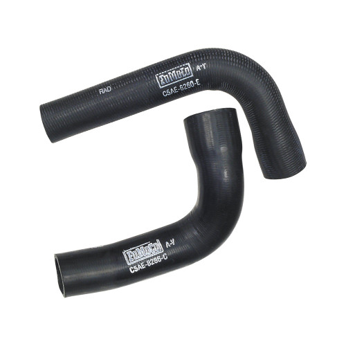 RADIATOR HOSES 1966-67 FORD GALAXIE 500 WITH 390 427 428 ENGINE XL LTD FOMOCO LOGO AND PART NUMBER MARKINGS PAIR (HP-98)
