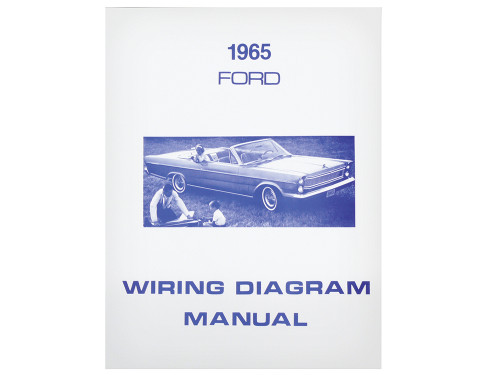 1965 FORD WIRING DIAGRAM MANUAL COVERS GALAXIE CUSTOM 500 XL LTD ELECTRICAL SCHEMATICS REPRINT SOFTBOUND 28 PGS (MP135)