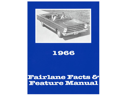 1966 FAIRLANE FACTS & FEATURE MANUAL REPRINT FORD SALES LITERATURE COVERS STANDARD & OPTIONS SOFTBOUND 28 PAGES (MP165)