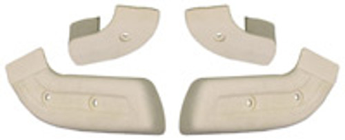 SEAT HINGE COVERS 1966-77 FORD BRONCO RH/LH NEUTRAL PAINT-TO-MATCH 4-PIECE SET (SHC5)