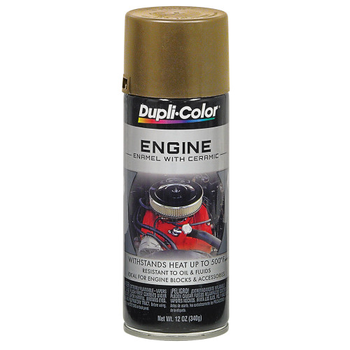 DUPLI-COLOR HI-TEMP ENGINE ENAMEL GOLD 12-OUNCE AEROSOL CAN (SP132)