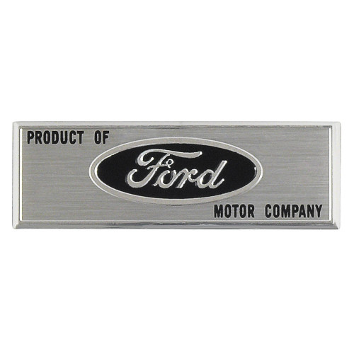 LABEL STEP PLATE 1965-66 FORD MUSTANG 1960-65 FALCON 1962-66 GALAXIE BLACK OVAL FOMOCO (SPL-1)