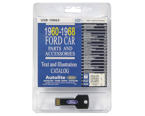 USB  - 1960-68 FORD CAR MASTER PARTS CATALOG (USB10063)