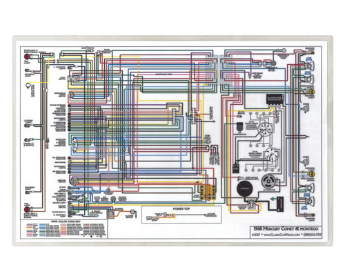 WIRING DIAGRAM 1968 MERCURY COMET MONTEGO (WD68MERCM)