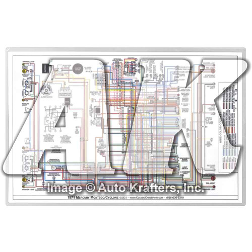 WIRING DIAGRAM 1971 MERCURY MONTEGO CYCLONE (WD71MERMT)