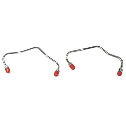 BRAKE LINES - CALIPER CROSSOVER 1967 FORD FAIRLANE 1965-67 MUSTANG LH AND RH PAIR STAINLESS STEEL (ZFC6401SS)