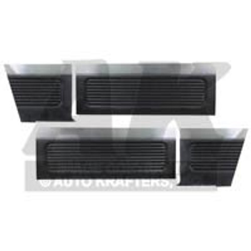 DOOR AND QUARTER TRIM PANELS BLACK 1964 FORD FALCON HARDTOP DELUXE INTERIOR LH-RH FRONT-REAR SET (DP64FA65-01FR)