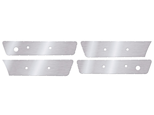 DOOR PANEL INSERTS 1963 FORD GALAXIE 500 XL SEDAN HARDTOP CONVERTIBLE SPORTS ALUMINUM INSIDE 4-PIECE SET (C3AZ-2DRXLGAL)