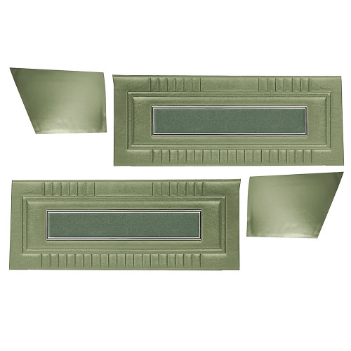 DOOR-QUARTER TRIM PANELS 1967 FORD FAIRLANE 500 CONVERTIBLE BLACK