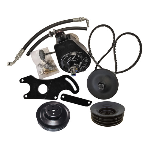 FE STEERING PUMP UPGRADE KIT 360 390 WITH CRANK AND WATER PUMP PULLEYS FORD TRUCK (STGFEKIT2)