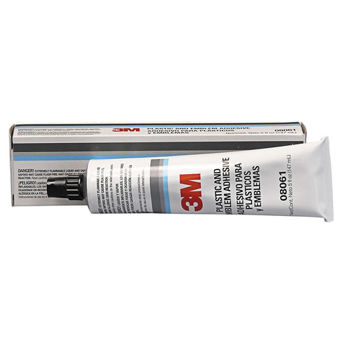 3M PLASTIC AND EMBLEM ADHESIVE - CLEAR - 5-OUNCE TUBE (3M08061)