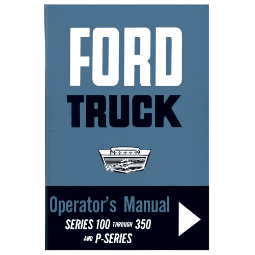 OWNER'S MANUAL 1963 FORD TRUCK F100 F250 F350 PICKUP OPERATOR'S GUIDE (J111631)