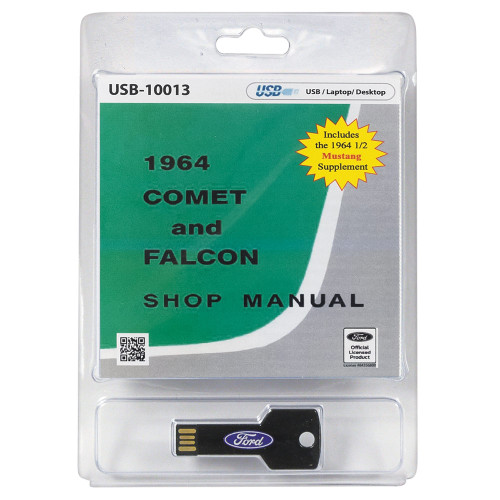 USB SHOP MANUAL 1964 FORD FALCON MERCURY COMET WITH 1964 1/2 MUSTANG SUPPLEMENT (USBSM64)