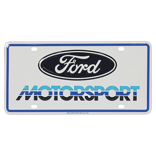 FORD MOTORSPORT LICENSE PLATE 3-TONE (E2ZZ-13585)