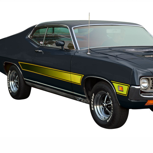 LASER STRIPE KIT 1971 FORD TORINO RANCHERO BLUE LH-RH LOWER BODY