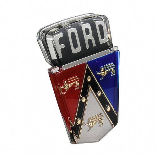 TRUNK LID EMBLEM 1950-56 FORD CAR MAINLINE CRESTLINE CUSTOMLINE (0A-7042514B)