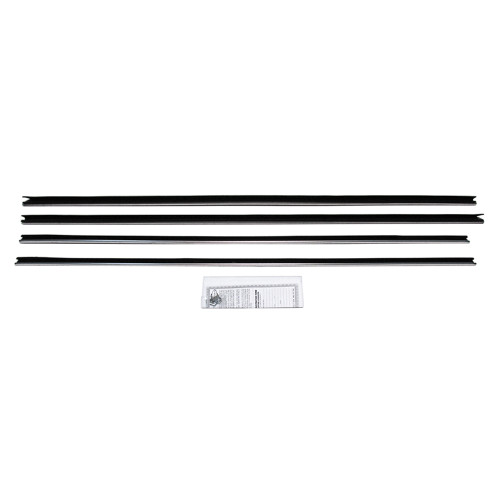 BELTLINE WEATHERSTRIP KIT 1970-71 FORD RANCHERO WITH CHROME UPPER DOOR MOULDING (D1OZ-21452-66K)