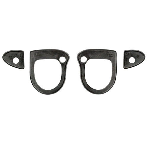 DOOR HANDLE PADS 1965-66 & 1969-70 FORD MUSTANG 60-65 FALCON COMET 66-77 BRONCO OUTSIDE 2-LARGE 2-SMALL SET OF 4 (64HP)