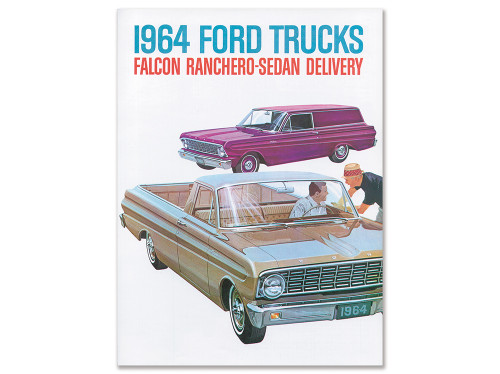 SALES BROCHURE 1964 FORD FALCON RANCHERO SEDAN DELIVERY SPECS ENGINES COLOR PICTURES FLIER PAMPHLET (64RHSB)