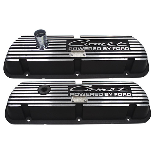 VALVE COVERS 1962-77 MERCURY COMET 260 289 302 351W SMALL-BLOCK V8 ENGINE POWERED BY FORD LH RH PAIR (6A582-CT)