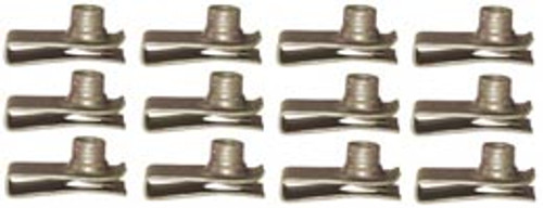 FENDER MOUNT U-NUTS - SET OF 12 FORD FAIRLANE GALAXIE FALCON F100 AND OTHERS (AK119)