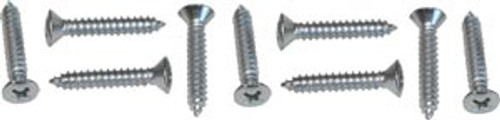 SUNVISOR BRACKET SCREWS 1965-66 FORD MUSTANG COUPE AND FASTBACK SHELBY GT-350 -350H HARDWARE 9-PIECE SET (AK169)