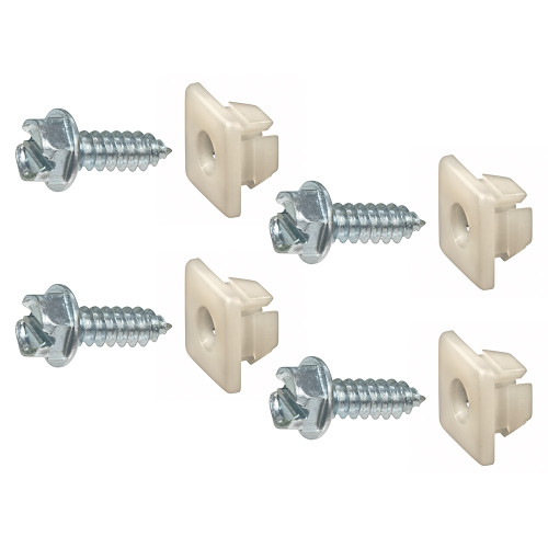 LICENSE PLATE SCREWS AND NUTS FORD AND MERCURY VEHICLES 8-PIECE KIT UNIVERSAL (AK197)