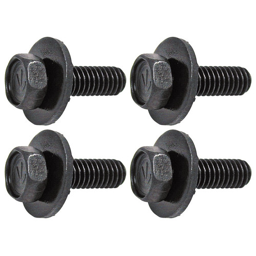 TRUNK LID MOUNT BOLTS 1967-68 FORD MUSTANG & COUGAR HARDTOP FASTBACK AND CONVERTIBLE SHELBY GT XR-7 4-PIECE SET (AK443)