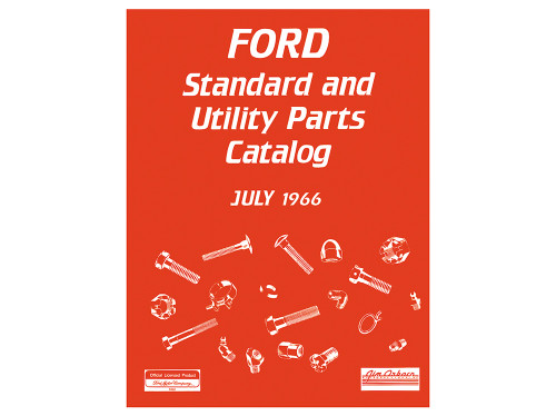 FORD STANDARD AND UTILITY PARTS CATALOG JULY 1966 GALAXIE FAIRLANE FALCON MUSTANG SPECS SOFTBOUND 80 PAGES (AM0203)