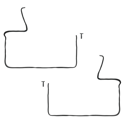 DOOR WEATHERSTRIP KIT 1959 FORD GALAXIE FAIRLANE RANGER CORSAIR H/T & CONV MOLDED CORNERS GASKET SEAL PR (B9A-7620530PR)