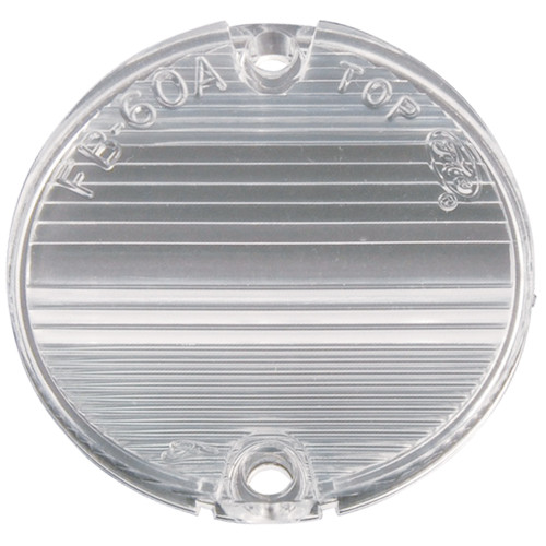 BACK-UP LIGHT LENS 1960 FORD GALAXIE FAIRLANE STARLINER VICTORIA SUNLINER LH OR RH SIDE FOMOCO LOGO CLEAR (C0AF-15514C)