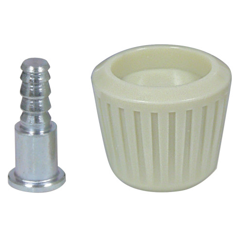 WINDOW CRANK KNOB 1960-63 FORD FALCON 1960-62 COMET 1962 FAIRLANE DELUXE FUTURA RIBBED WHITE (C0DB-7023341W)