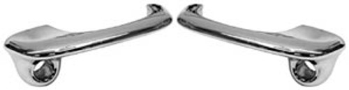 DOOR HANDLES 1960-63 FORD FALCON EXCEPT HARDTOP AND CONVERTIBLE WITHOUT PADS OR BUTTONS OUTSIDE PAIR (C0DZ-6522404-PR)