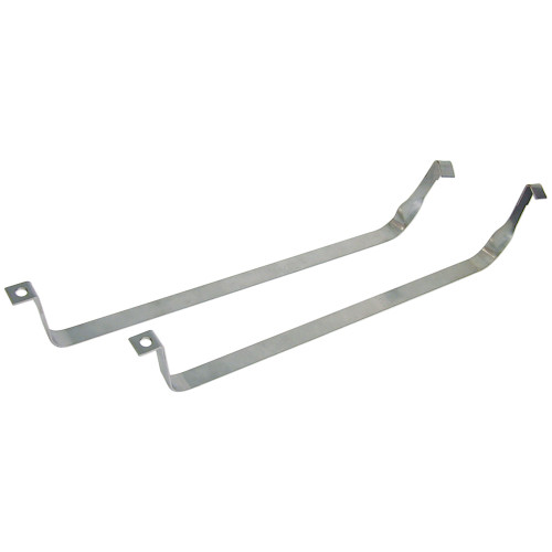 GAS TANK STRAPS 1960-63 FORD FALCON STATION WAGON AND RANCHERO DELUXE SQUIRE STAINLESS STEEL LH RH PAIR (C0DZ-9092SS)