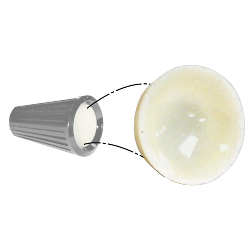 DASH KNOB INSERT 1961-66 FORD F-SERIES F-100 F-250 F-350 PICKUP TRUCK WHITE PLASTIC TRIM (C1TZ-9700ZERT)