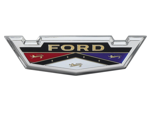EMBLEM 1962 FORD GALAXIE 500 ROOF PILLAR 1962-63 GALAXIE COUNTRY SQUIRE STATION WAGON FRONT FENDER (C2AZ-16228A)