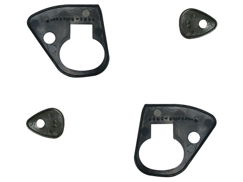 DOOR HANDLE PADS 1962-64 FORD FAIRLANE 500 SPORTS COUPE SQUIRE RANCH WAGON 4-PIECE SET DOES 2 DOORS (C2OZ-6522428-9)