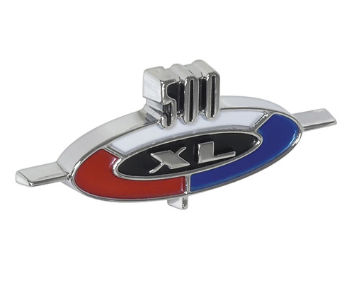 GLOVE BOX DOOR EMBLEM 1963-64 FORD GALAXIE 500 (C3AZ-6204460B)