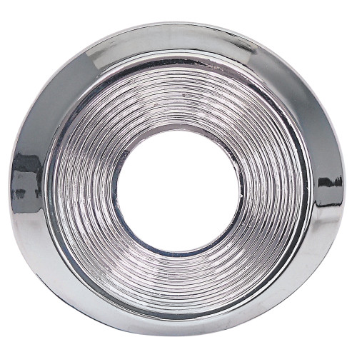 DOOR HANDLE ESCUTCHEON 1963 FORD FALCON FUTURA SPRINT 1961-63 THUNDERBIRD ROUND WITH RINGS CHROME (C3DZ-6322620C)