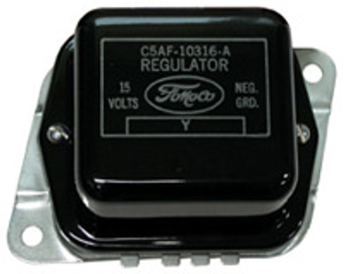 VOLTAGE REGULATOR 1965 FORD GALAXIE MUSTANG FALCON FAIRLANE & MORE WITH ALT WITHOUT AIR BLACK WITH SILVER (C5AF-FOMOCO) VOLTAGE REGULATOR 1965 FORD GALAXIE MUSTANG FALCON FAIRLANE & MORE WITH ALT WITHOUT AIR BLACK WITH SILVER (C5AF-FOMOCO)