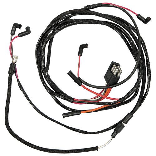 FIREWALL-TO-ENGINE GAUGE FEED 65 FORD MUSTANG 6-CYL ALT LAMPS & 2-SPD HEATER WARNING IDIOT LIGHTS WIRING (C5ZZ-14289-C2)
