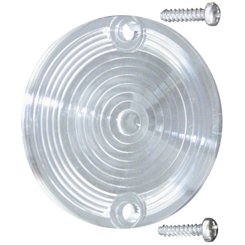 BACK-UP LIGHT LENS 1964.5-68 FORD MUSTANG 1967-68 MERCURY COUGAR REAR LAMP RIGHT OR LEFT SIDE CLEAR ROUND (C5ZZ-15514)