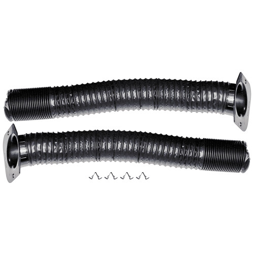 DEFROSTER HOSE AND DUCT KIT 1965-66 FORD MUSTANG SHELBY GT 2-EACH BLACK HOSES AND DUCTS & INCLUDES 4 CLIPS (C5ZZ-18490K)
