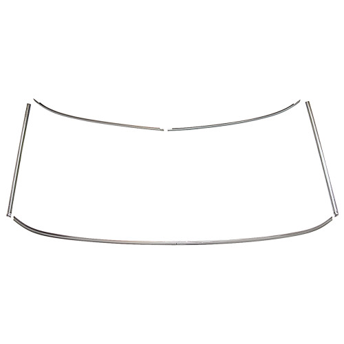 WINDSHIELD MOULDING 1965-68 FORD MUSTANG HARDTOP FASTBACK 1967-68 COUGAR 5-PIECE SET (C5ZZ-65031KIT)